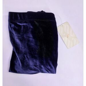 Fabletics Emma Velour High Rise Legging Short Size 1X Deep Navy‎ Blue NEW
